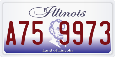 IL license plate A759973