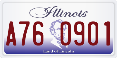 IL license plate A760901