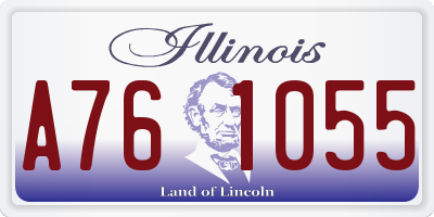 IL license plate A761055
