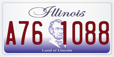 IL license plate A761088