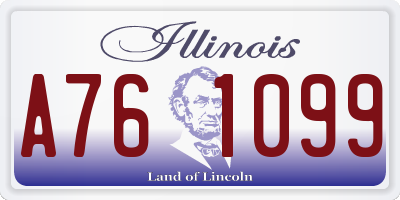 IL license plate A761099