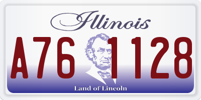 IL license plate A761128