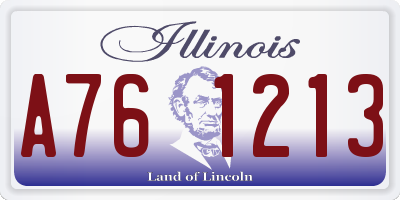 IL license plate A761213