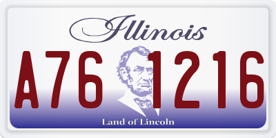 IL license plate A761216