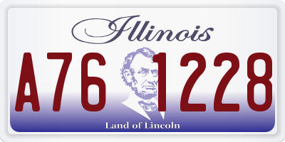IL license plate A761228