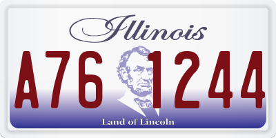 IL license plate A761244