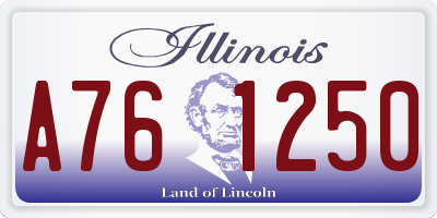 IL license plate A761250