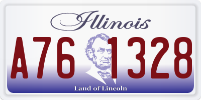 IL license plate A761328