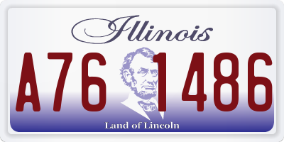 IL license plate A761486