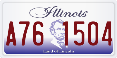 IL license plate A761504