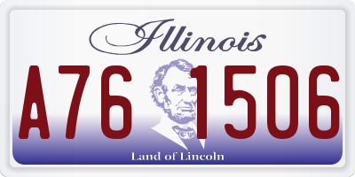 IL license plate A761506