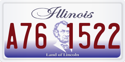 IL license plate A761522