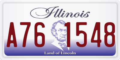 IL license plate A761548
