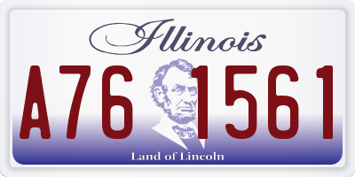IL license plate A761561
