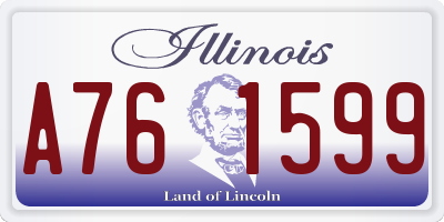 IL license plate A761599