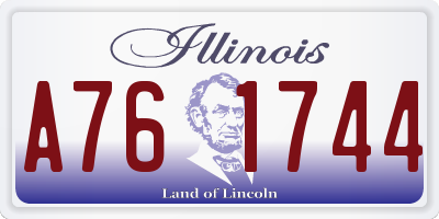 IL license plate A761744