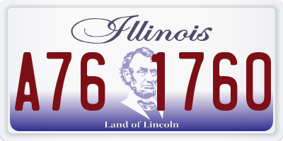 IL license plate A761760