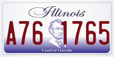 IL license plate A761765