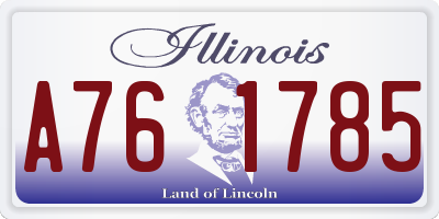 IL license plate A761785