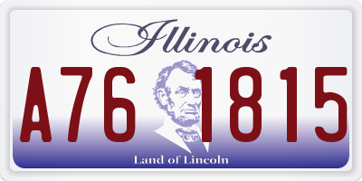 IL license plate A761815