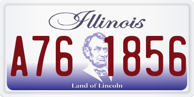 IL license plate A761856