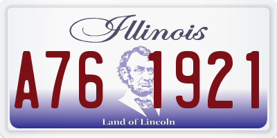 IL license plate A761921