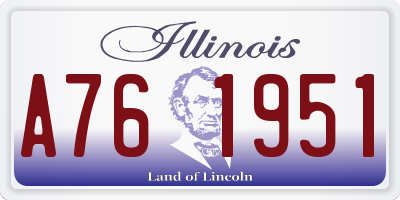 IL license plate A761951
