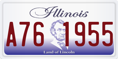 IL license plate A761955