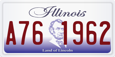 IL license plate A761962