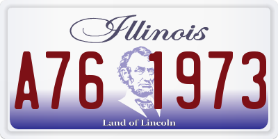 IL license plate A761973