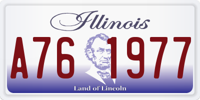 IL license plate A761977