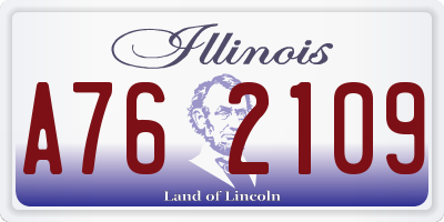 IL license plate A762109