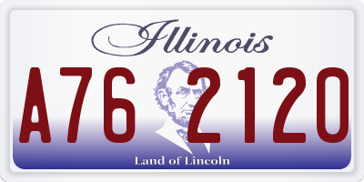 IL license plate A762120