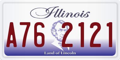 IL license plate A762121