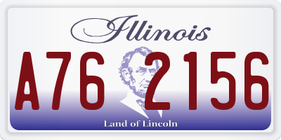 IL license plate A762156