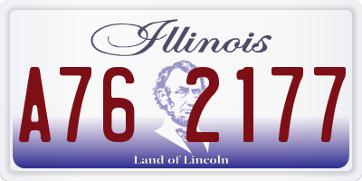 IL license plate A762177