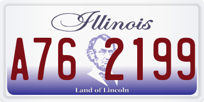 IL license plate A762199