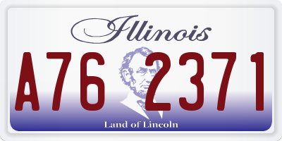 IL license plate A762371