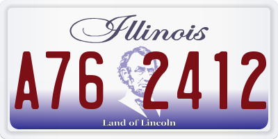IL license plate A762412