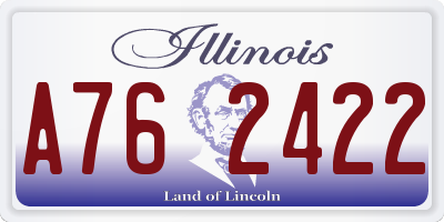 IL license plate A762422