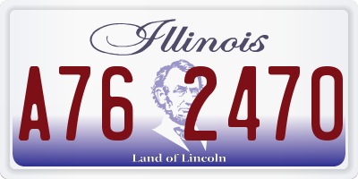 IL license plate A762470