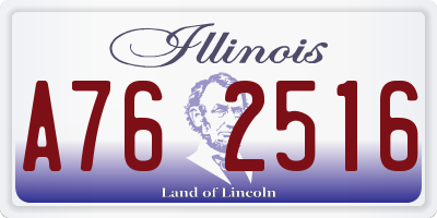 IL license plate A762516