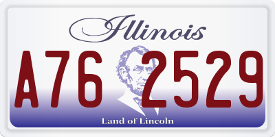 IL license plate A762529