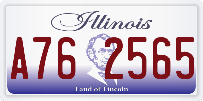 IL license plate A762565