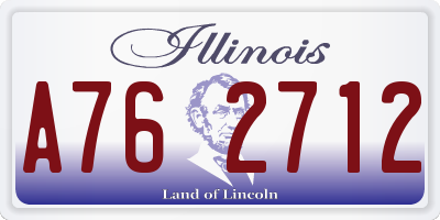 IL license plate A762712
