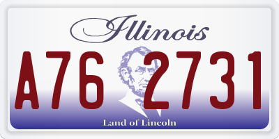 IL license plate A762731