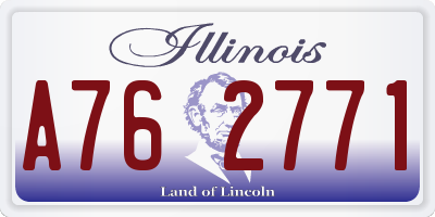 IL license plate A762771