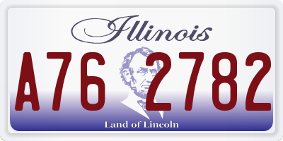 IL license plate A762782