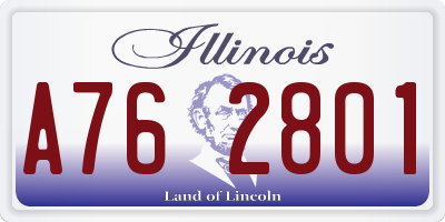 IL license plate A762801