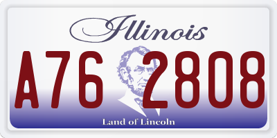 IL license plate A762808